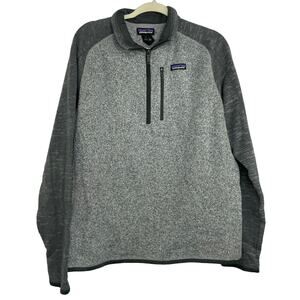 Patagonia Better Sweater gray quarter zip pullover sweater Men's Large